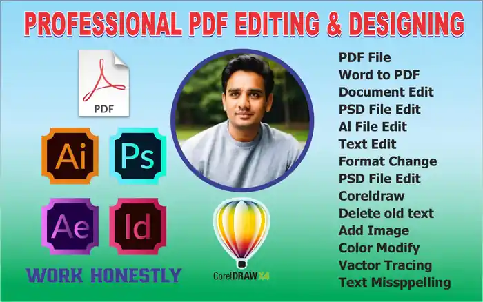 I can make any type of logo, and designing poster, menu etc
