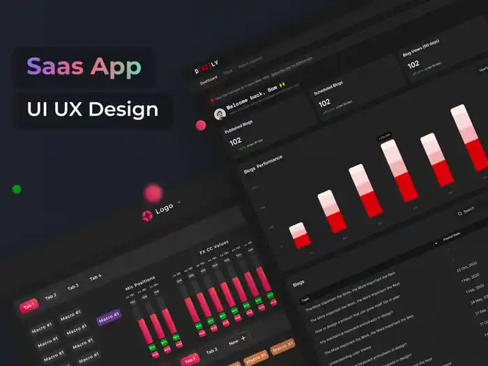 I can do saas UI UX design web app design and desktop application design