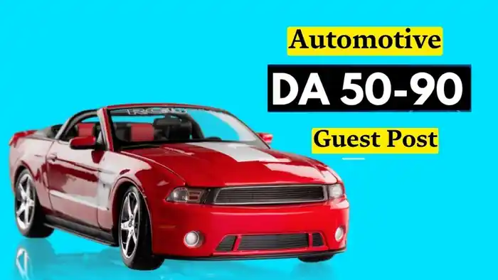 I can do Automotive, Car, guest post on high DA with HQ automotive backlinks
