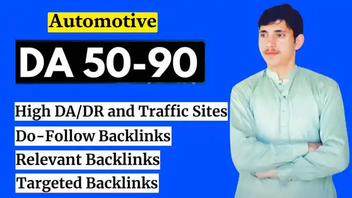 I can do Automotive, Car, guest post on high DA with HQ automotive backlinks