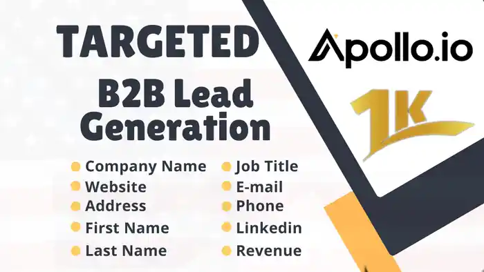 I can Deliver You Targeted B2B Lead Generation Services For Any Industries
