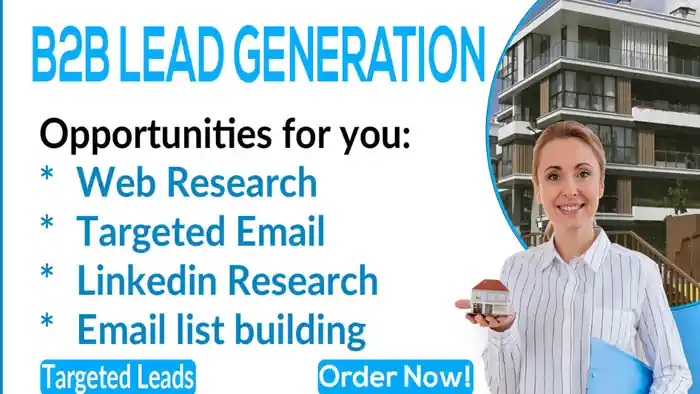 I can provide b2b lead generation and build prospect email list