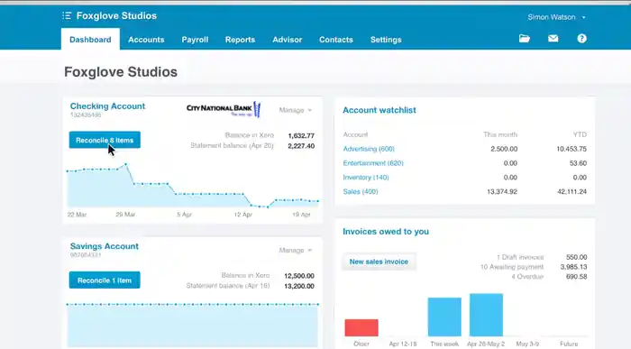 I can offer professional bookkeeping services using modern software.