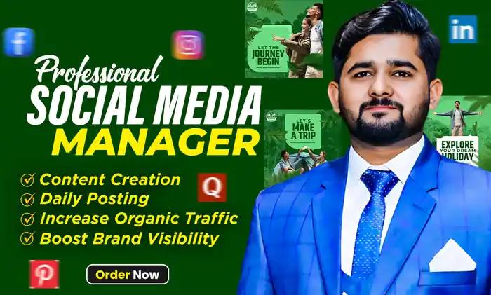 I can be professional social media manager for facebook, instagram, linkedin
