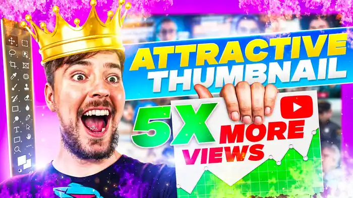 I can design attractive clickbait amazing YOUTUBE THUMBNAIL or cover in 3hr