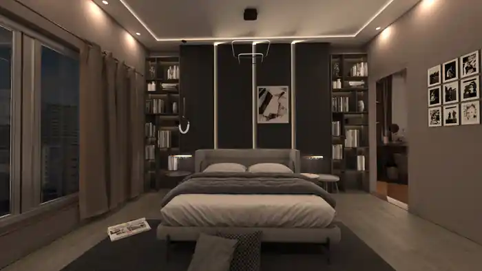 I can design 3d architectural models, renderings with multiple views