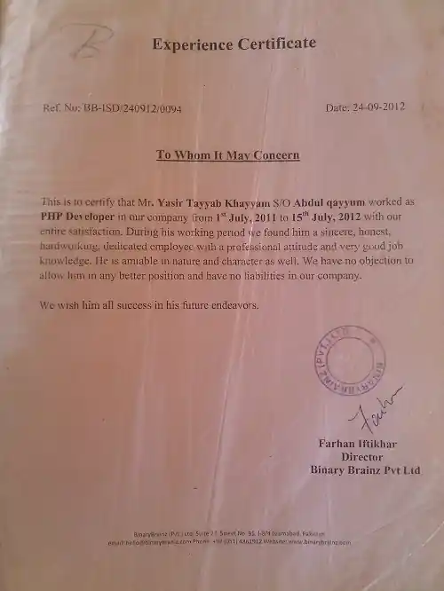 I can provide work in php web developing