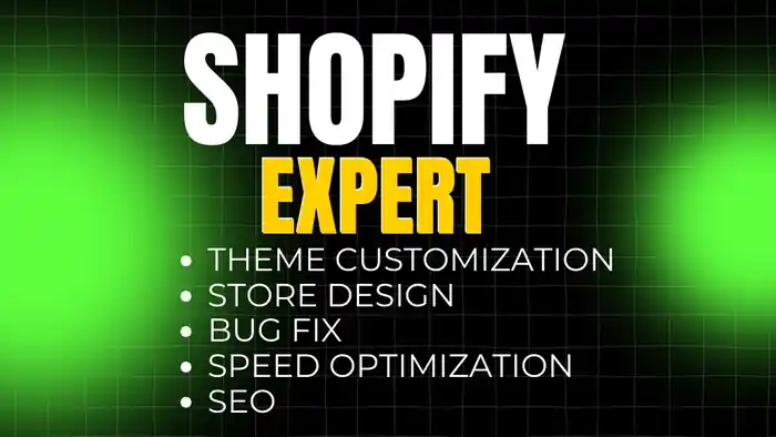 I can do shopify store changes and customization as an expert