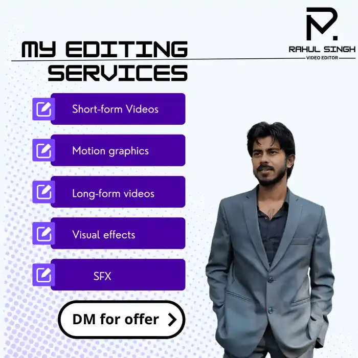 I can edit your video with visual effects.