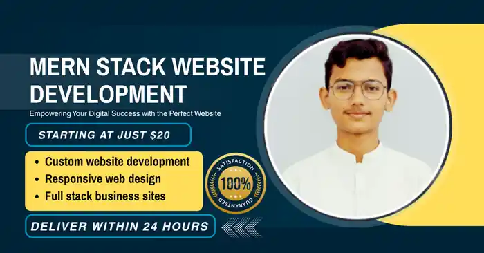 I can develop modern, responsive custom websites as a full stack developer