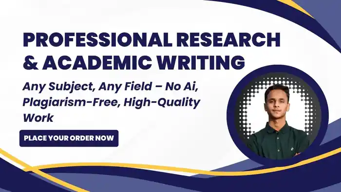 I can do pro research and academic writing any subject any field