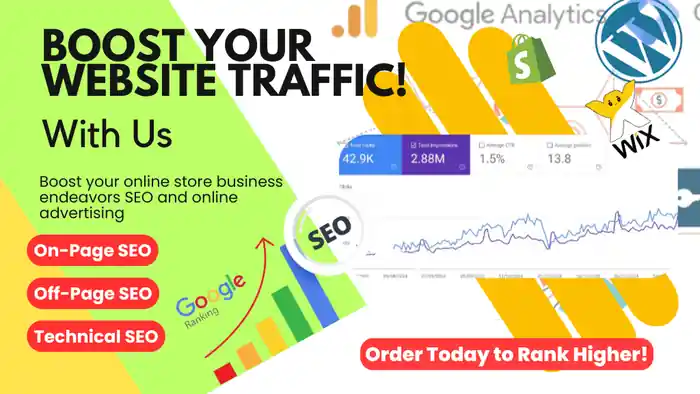 I can do SEO for your website to boost organic traffic of your website