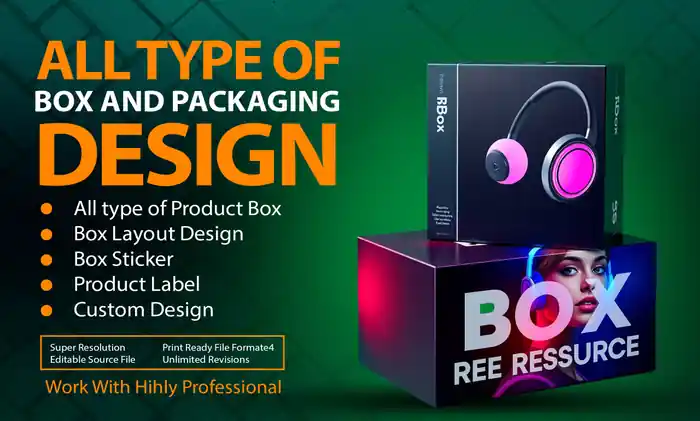 I can Design premium quality Box Packaging Design| box, bag, tube, gift