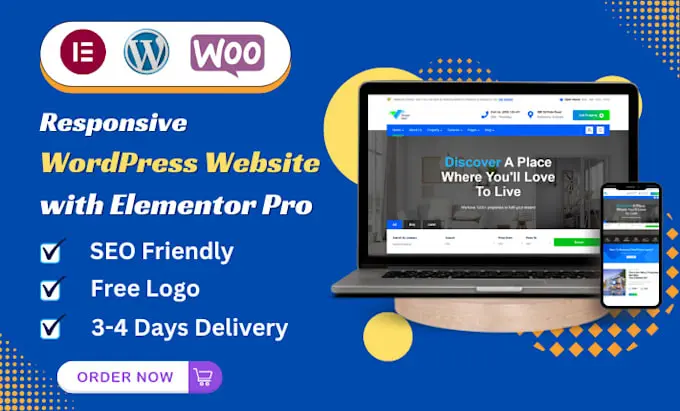 I can Create a Responsive WordPress Website With Elementor Pro