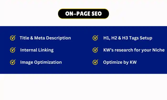 I can do on-page and technical SEO optimization with an audit