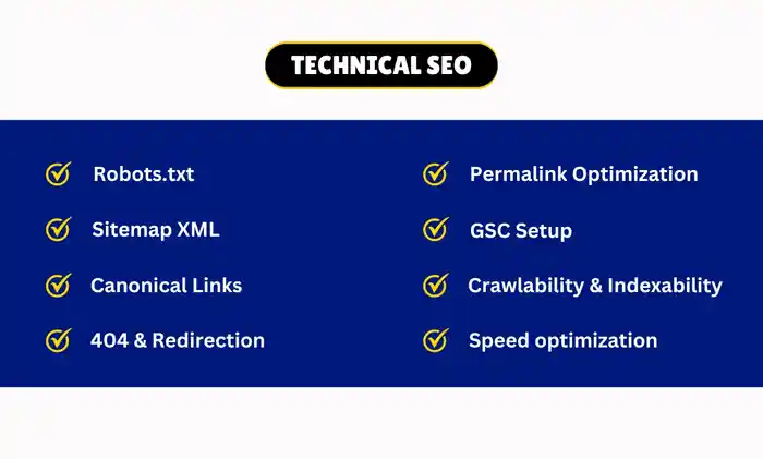 I can do on-page and technical SEO optimization with an audit