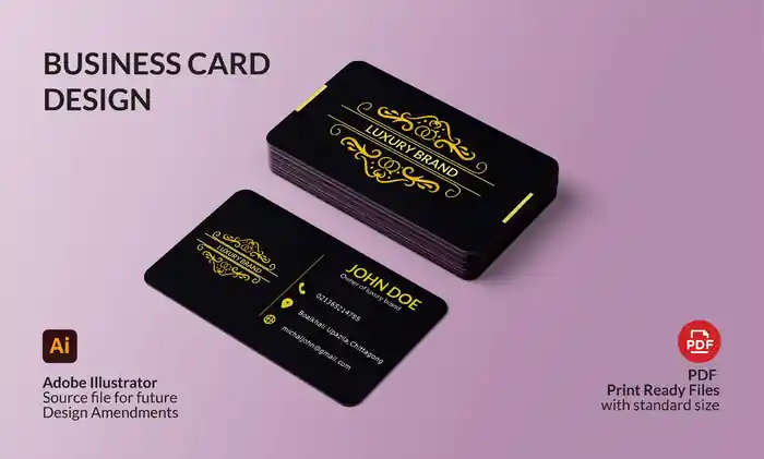 I can do Business card, Thank you card, Greetings card & Visiting card