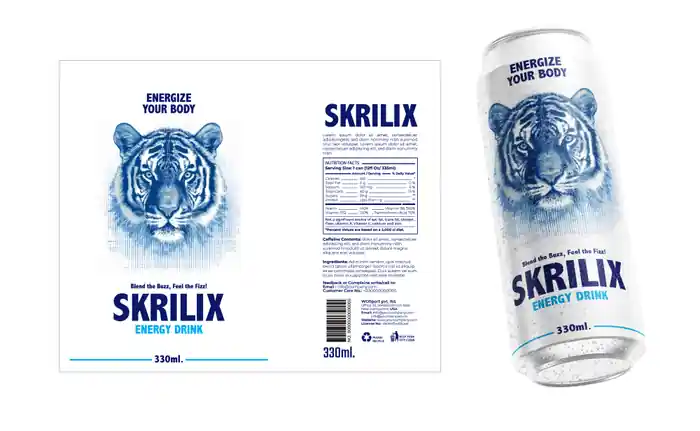 I can product packaging design, and label design
