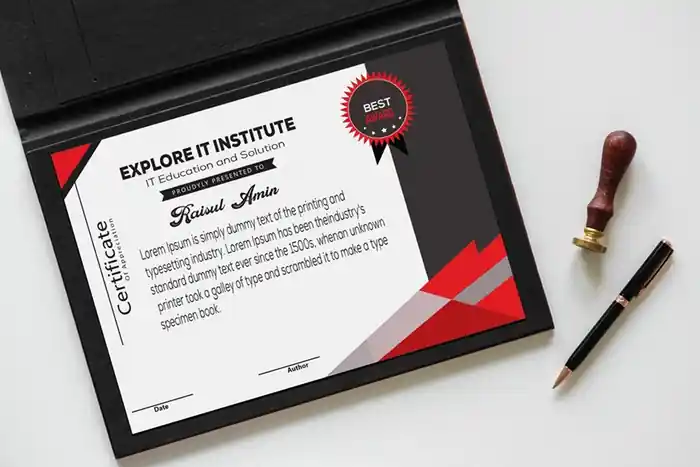 I can create professional and diploma certificate or custom certificate
