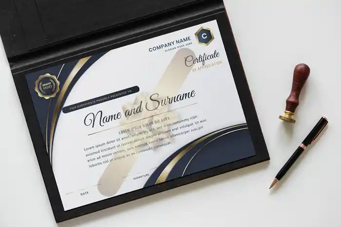 I can create professional and diploma certificate or custom certificate