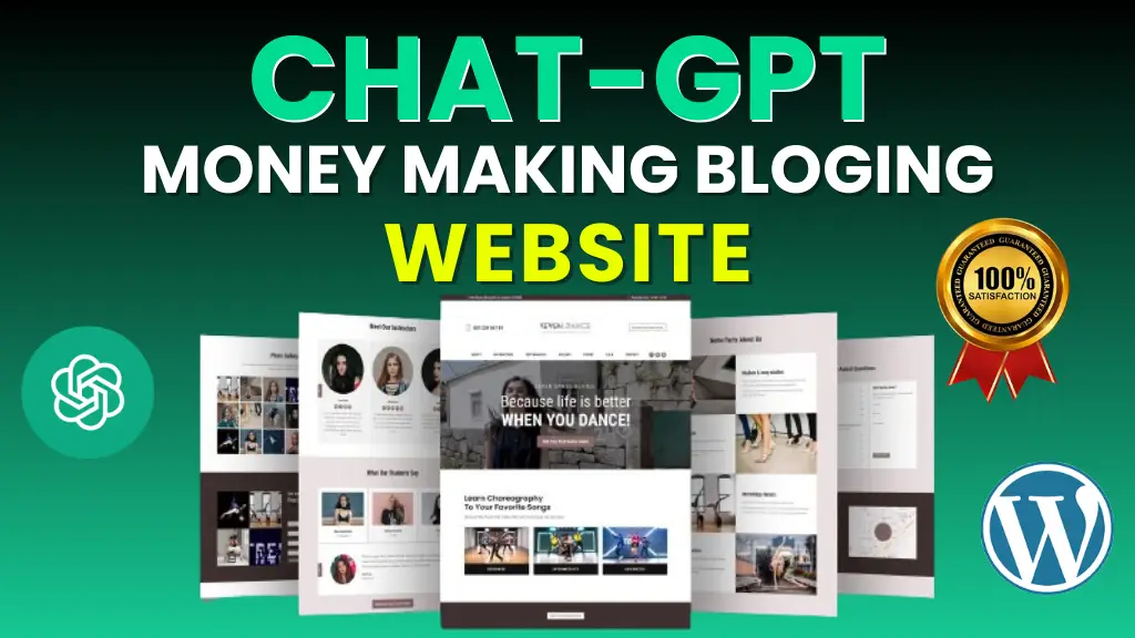 I can create an AI auto blogging wordPress site with 1k ChatGPT articles