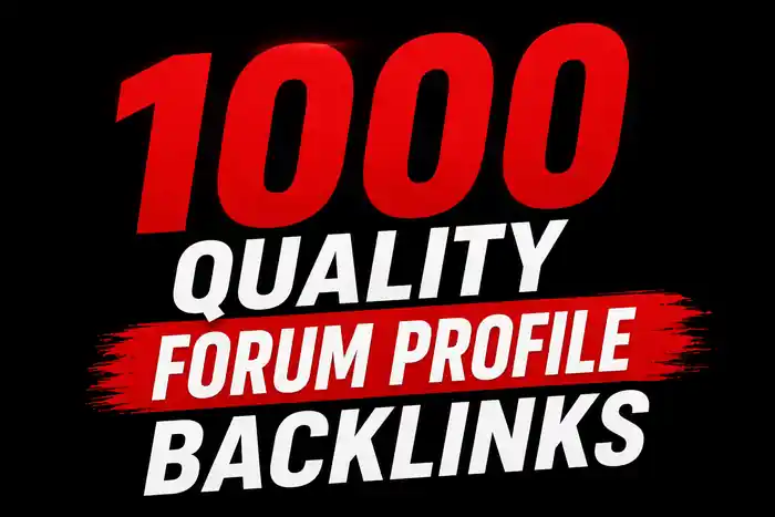 I can Build 1000 High Quality Forum Profile Backlinks