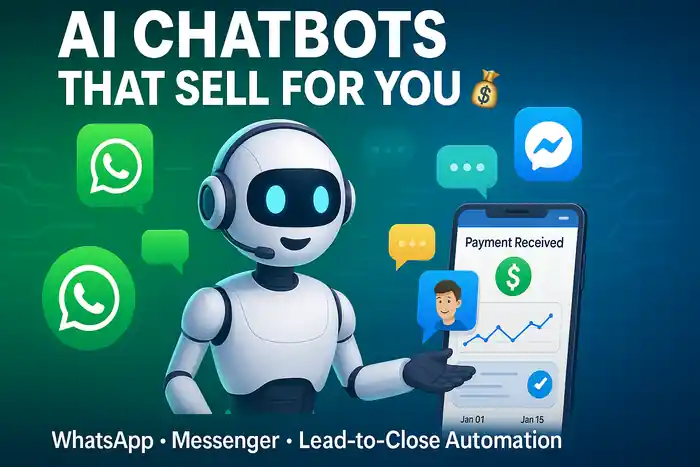 I can AI Sales Chatbots | WhatsApp/Messenger | Lead-to-Close Automation