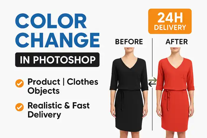 I can color change of anything very fast in photoshop