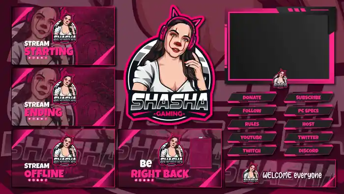 I can  Create Stunning Mascot Logos, Overlays, and Panels for Twitch & Mixer