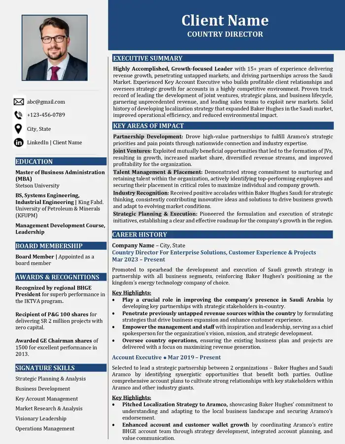 I can write professional resume writing, CV and cover letter