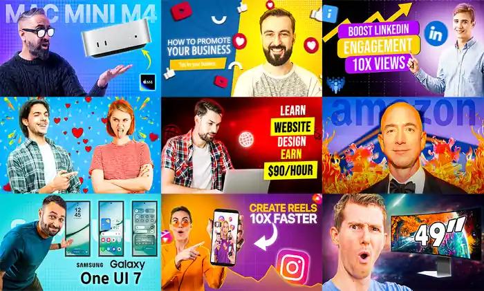 I can design amazing youtube thumbnail
