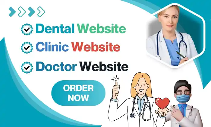 I can I will make hospital website doctor clinic dental healthcare recruitme