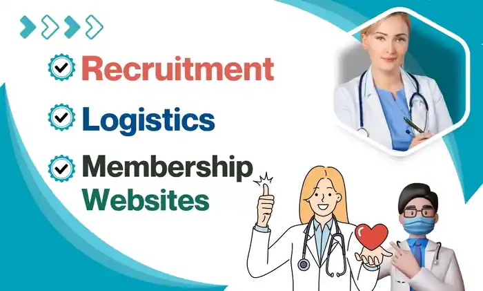 I can I will make hospital website doctor clinic dental healthcare recruitme