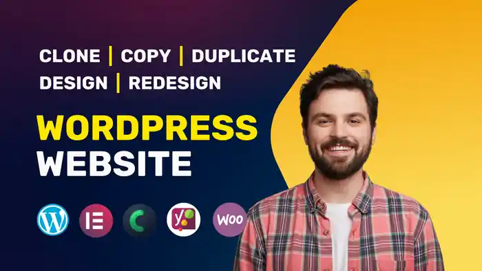 I can clone, copy, or redesign wordpress website using elementor pro