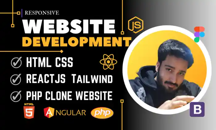 I can clone website dashboard in html css react php laravel design