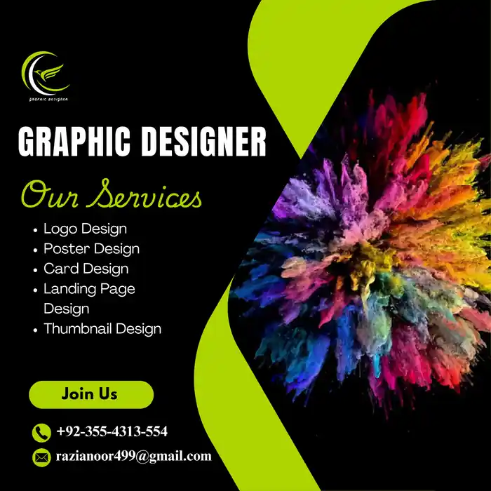 I can I can design logos, posters, cards, thumbnails, and landing pages.