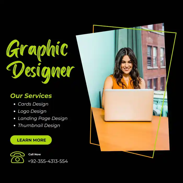 I can I can design logos, posters, cards, thumbnails, and landing pages.