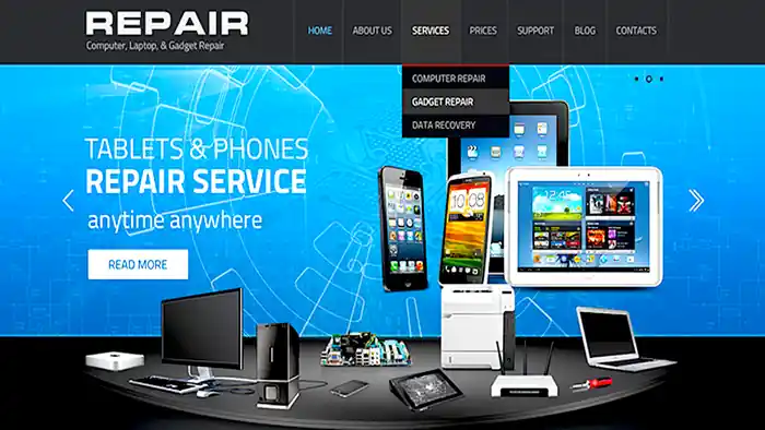 I can creat a mobile and computer repair wordpress website
