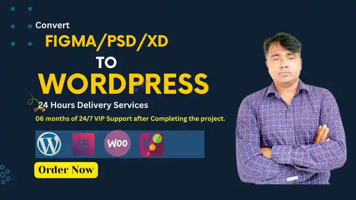 I can convert your psd,xd,figma to wordpress or xd,psd,figma to elementor