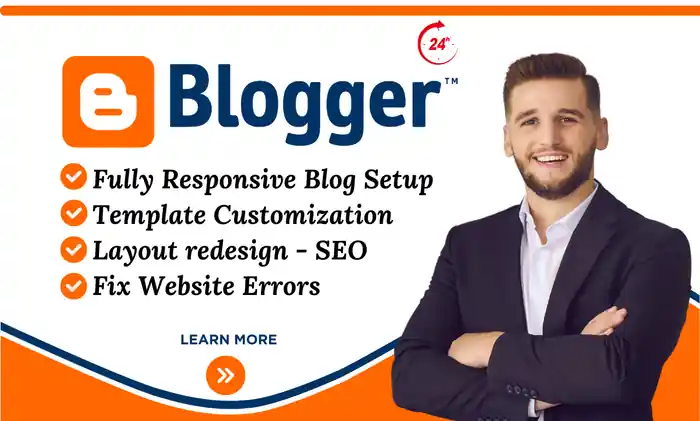 I can design, redesign blogspot website or customize any blogger template