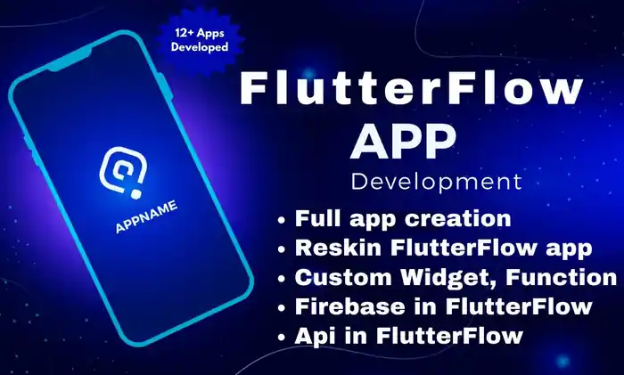 I can create a flutter and flutterflow application for you in ios, android