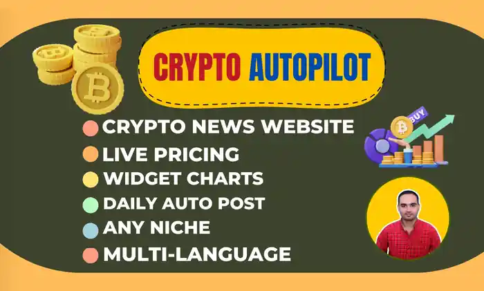 I can create automated crypto news website cryptocurrency