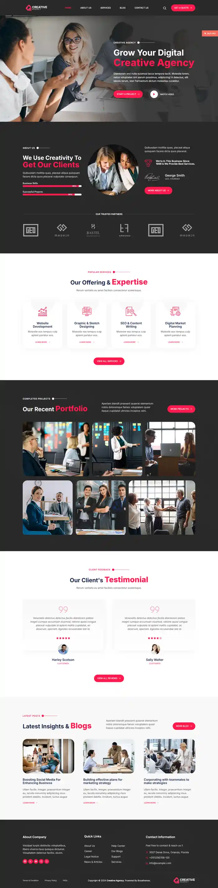 I can create responsive wordpress website design and development