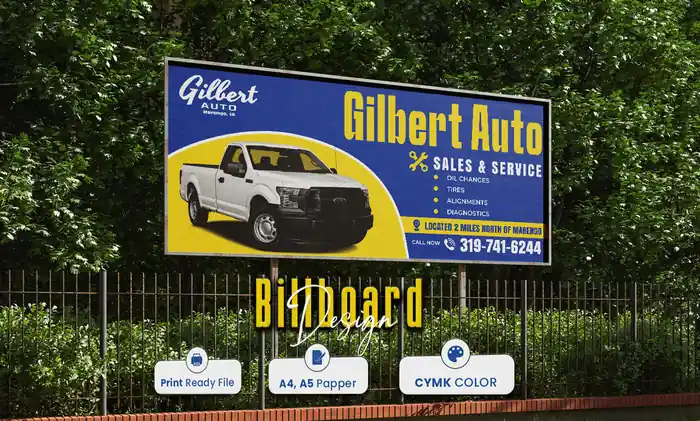 I can Professional Print-Ready Billboard, Banner, Yard Sign & Signage Design