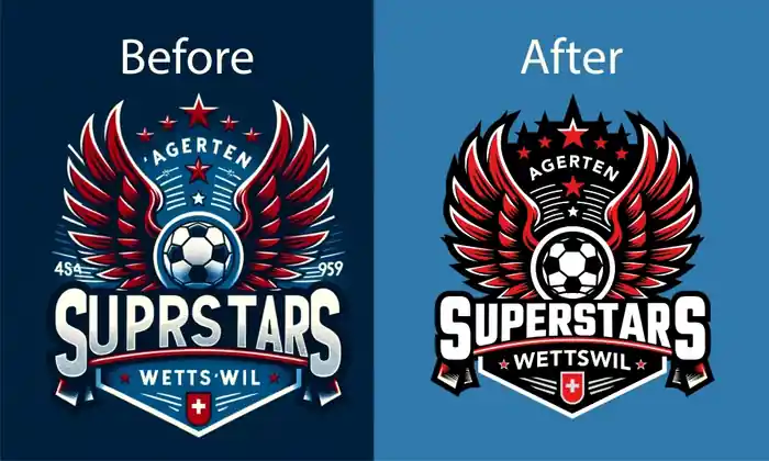 I can Ai generated logo to vector fix text optimize for printing and web us