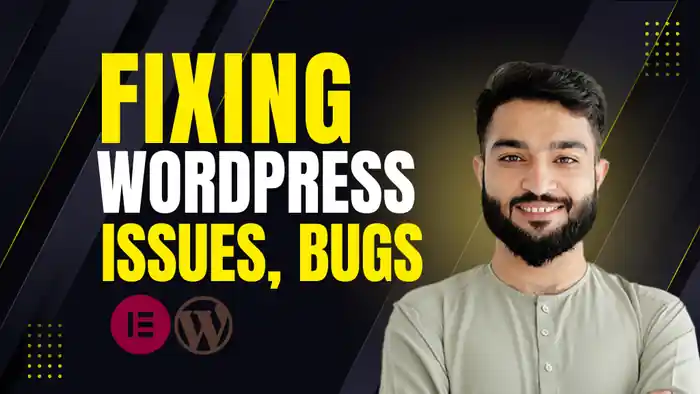 I can fix wordpress issues bugs, support elementor website design divi error