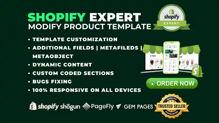 I can be Your Shopify Expert for Custom Product Page Design & Development
