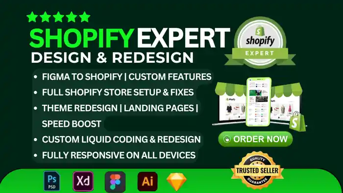 I can build shopify ecommerce websites & high converting landing page