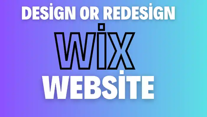 I can design wix website and redesign a business wix website