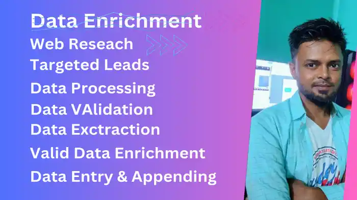 I can do b2b lead generation, data enrichment, and linkedin leads